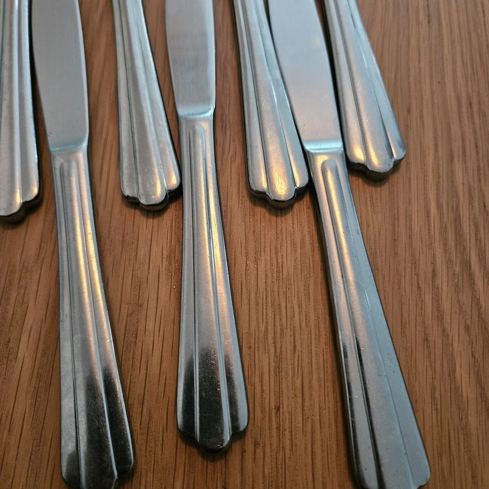 Set‎ (10) Hampton Silversmiths  Central Pattern Stainless Dinner Knives 9